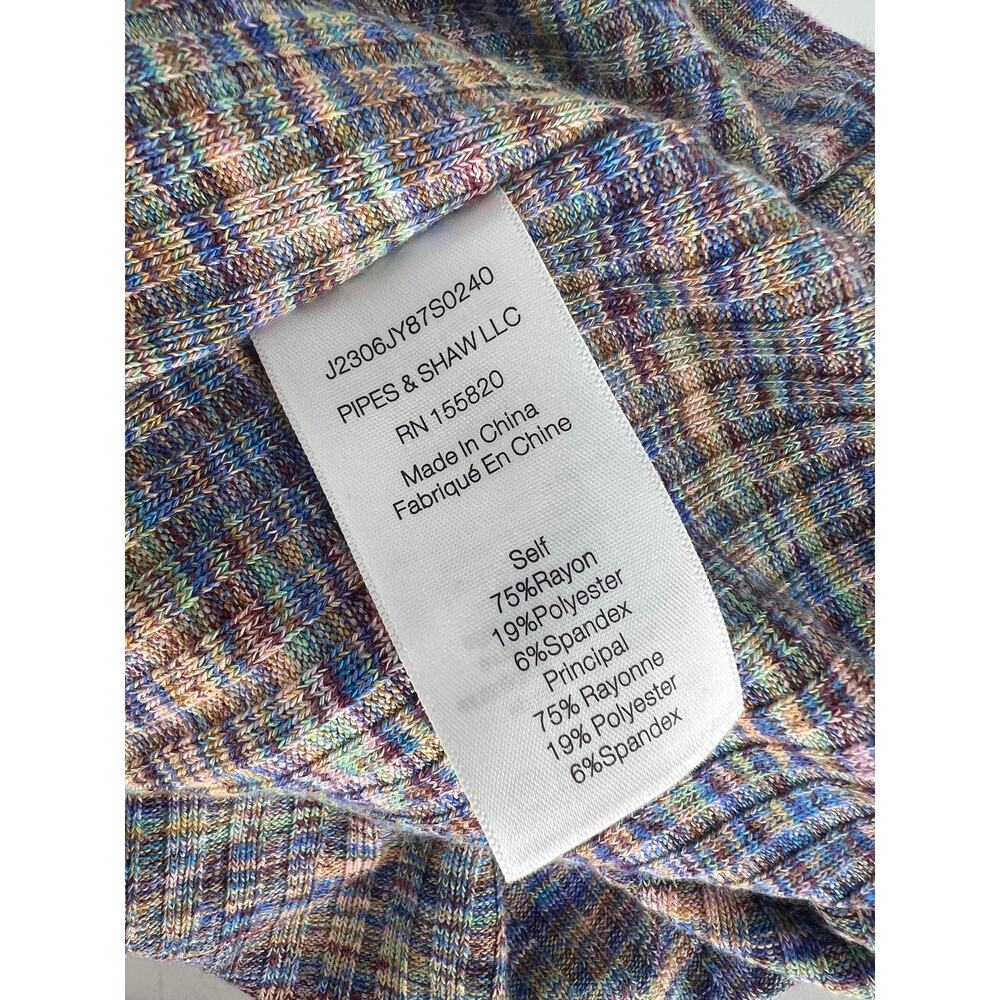 Veronica Beard Haylee Rib-Knit Ruched Midi-Dress Multicolored - Picture 10 of 10